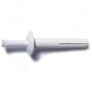 Nylon Nail Drive Anchors 1/4 x 1-1/2 Inch Truss Head Plastic Fasteners Pack Of 20 For Drywall Masonry Wood Projects Durable Nylon
