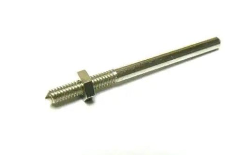 Mini Threaded Mandrel With Nut Straight Thread Set Of 3 Tiny Pro Grade Mandrels 3/32 Inch for precision crafting close-up view