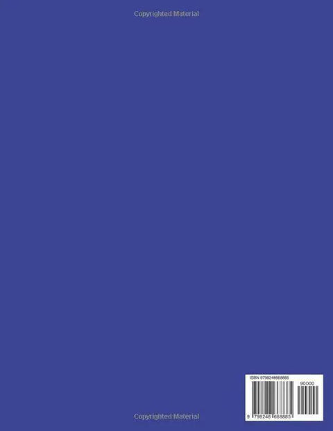 Blue book back cover with a barcode in the bottom-right corner and copyright text.