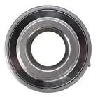 Front view of 1-1/4 Inch Stainless Steel Insert Bearing With Set Screw Locking, Greaseable, Wide Inner Race, Spherical Outer Race, MUC207-20 SUC207-20