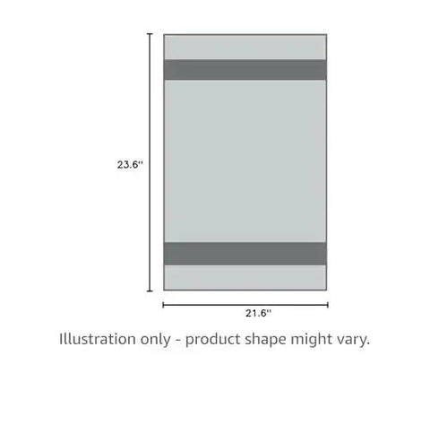 Illustration of Recycled Multipurpose Industrial Wiping Cloths 49 lb Pack Assorted Colors Eco Friendly Cleaning Rags dimensions