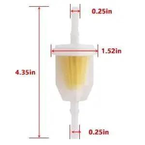 Fuel Pump Replacement Kit For Club Car Gas Golf Cart DS And Precedent 1984-Up Kawasaki 290FE 350FE Engines Includes Fuel Filter