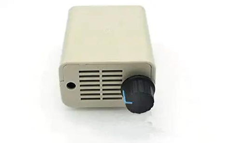 DC motor controller; beige rectangular unit with black adjustment knob and front vent.