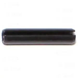 Front view of 1/8 x 5/8 inch steel tension pin, heavy-duty plain finish, part of 20 pack quick release fasteners for various projects.