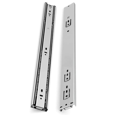 22-Inch Heavy Duty Full Extension Drawer Slides, Ball Bearing Soft Closing Drawer Rails Runners 6Pair (12 Pieces), side view
