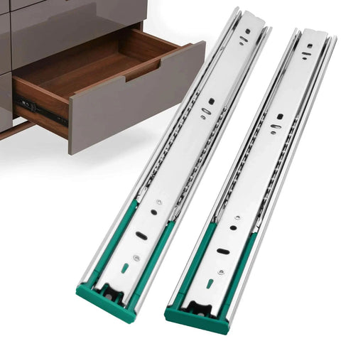 10 Pairs Soft Close Drawer Slides 22 Inch Heavy Duty Side Mount Dresser Cabinet Rails Metal Ball Bearing and Full Extension