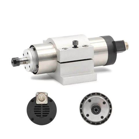 CNC Spindle Motor 220V 800W ER11 65mm Diameter Air Cooled High Speed 4 Bearing Live Spindle For DIY CNC Machining image