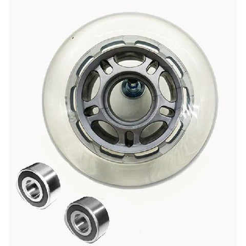 22mm ID 80mm OD Luggage Wheel + 2 Sealed Bearings 6x22x7mm - VXB Ball Bearings