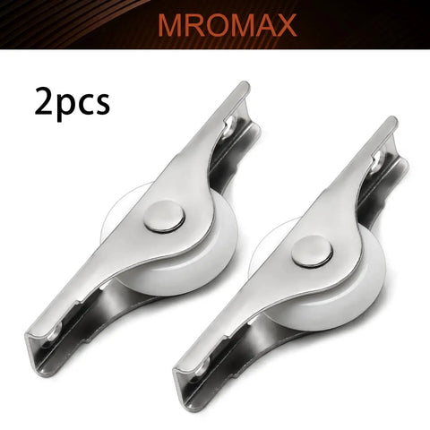 Two Pack 23mm Diameter Screen Door Rollers Nylon Wheel With Stainless Steel Shell Electroplating Finish For Garage Screen Doors