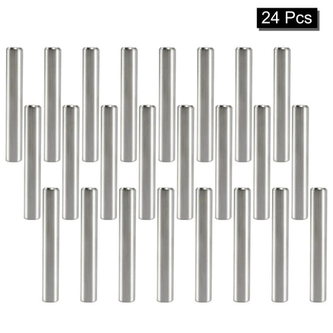 24 Piece Dowel Pins 6 Mm By 40 Mm 304 Stainless Steel Pegs For Shelves And Furniture Support Silver Tone Durable Hardware