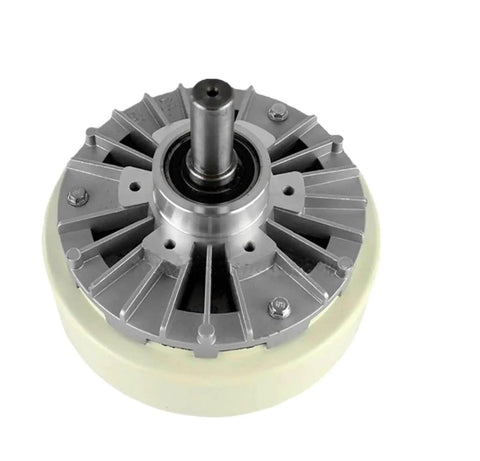 Magnetic Particle Brake FZ400A1 40Kg Single Axle 24V Industrial Brake with metal components, front view for durable equipment use.