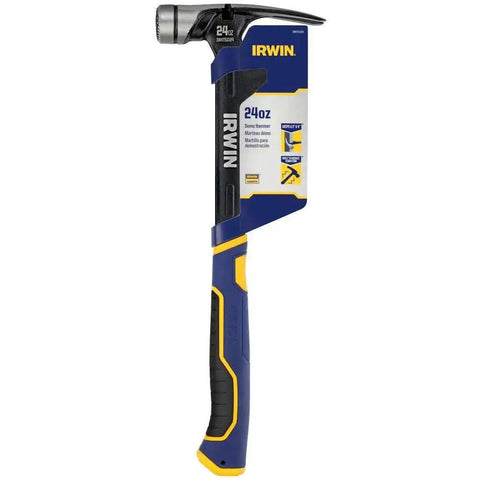 24 Oz Demolition Framing Hammer With Magnetic Nail Starter Delivers Powerful Nail Setting And Framing, side view