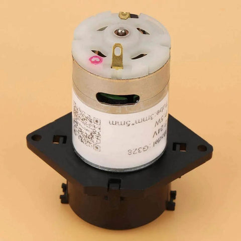 24V DC DIY Peristaltic Liquid Pump Dosing Pump for Aquarium Lab Analytical 10ml/min -90ml/min, black, top view close-up