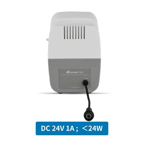 Back view of 24V peristaltic pump high flow rate liquid dosing pump 180-520ml/min adjustable showing power specifications