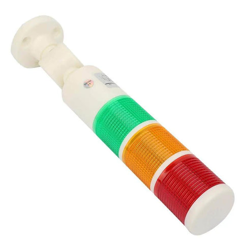 24V Industrial Tower Safety Stack Light With Ultra Bright LED Indicators, Multilayer Foldable Design, Built In Buzzer Up To 85dB