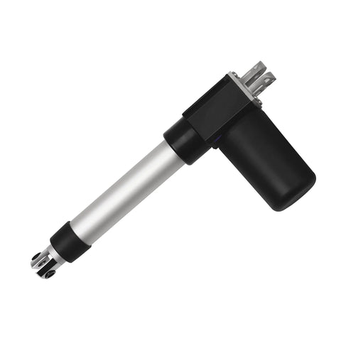 Amazon 24V linear actuator, 6-inch stroke, silver rod, black housing, IP66 rated.