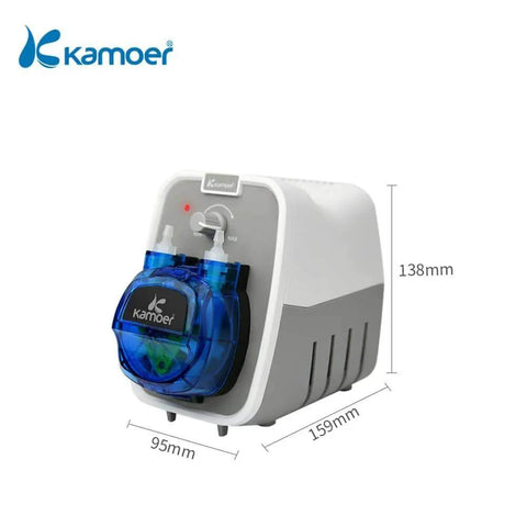 Front view of 24V peristaltic pump high flow rate liquid dosing pump 180-520ml/min adjustable, Norprene tube 4mm ID x 7.2mm OD