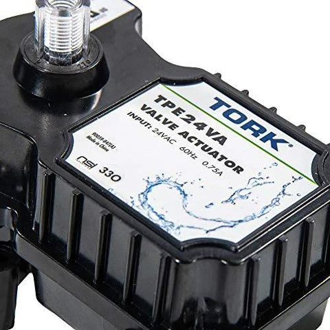 TORK TPE24VA valve actuator, 24V control, black plastic housing with front label