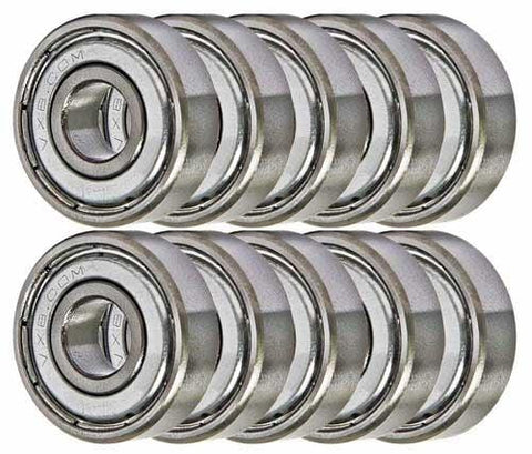 2500 Shielded Bearing R6ZZ 3/8"x7/8"x9/32" inch Miniature - VXB Ball Bearings