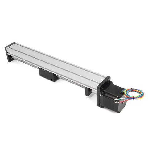250mm Travel Linear Stage Actuator with SFU1605 Ball Screw and NEMA23 Stepper Motor, Square Linear Rails for DIY CNC Router
