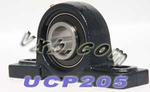 25mm Bearing UCP-205 + Pillow Block Cast Housing Mounted Bearings - VXB Ball Bearings