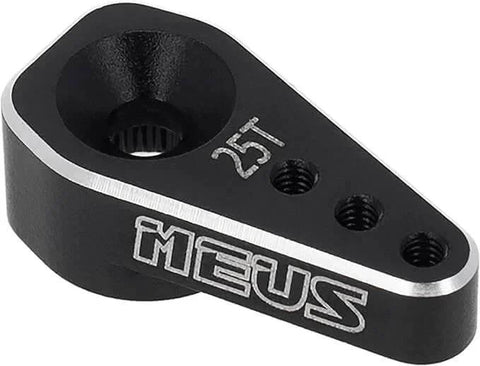 Close-up of 25T metal servo horn for High Torque 8.5KG SCX24 Servo with Mount and Servo Horn for SCX24 1/24 RC Crawler Upgrades Parts (8.5KG).