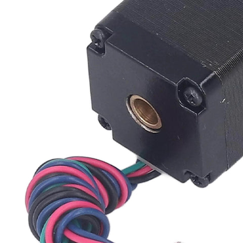 Close-up of 28 Stepper Motor Mini Linear Rail Slide Actuator, showing motor wiring and connector detail for DIY CNC Router Parts.
