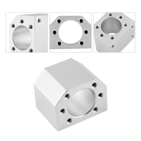 Three Piece Aluminum Ballscrew Nut Housing Seat Mount Bracket Set With 28mm Inner Diameter for SFU1604 1605 1610 CNC Parts