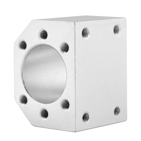 Aluminum alloy 28mm Diameter 16H Ballscrew Nut Housing For SFU1604 1605 1610 CNC Linear Motion Systems, front view