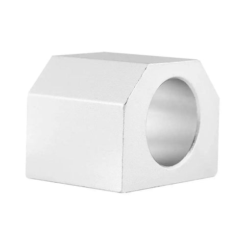 Front view of 28mm Diameter 16H Ballscrew Nut Housing For SFU1604 1605 1610 CNC Linear Motion Systems Aluminum Alloy Mount Bracket Seat Holder