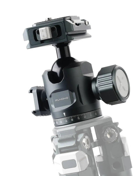 28mm Metal Panorama Ball Head For Tripod With Arca Type Quick Release Plate One Quarter Inch Screw Three Eighths Inch Thread