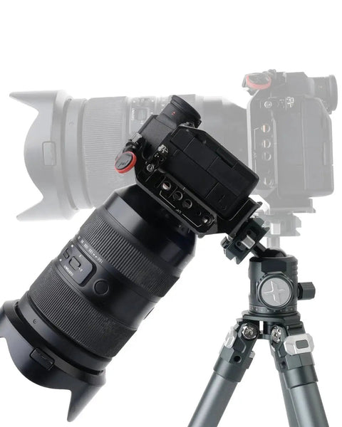 28mm Metal Panorama Ball Head For Tripod With Arca Type Quick Release Plate One Quarter Inch Screw Three Eighths Inch Thread 360 Degree Rotation