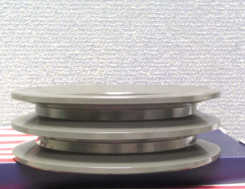 2AK46 H Bushing Solid Sheave Pulley - 4.6" OD Double Groove Pulley 2AK46H for V-belts size 4L, A, AX, 2AK46H (OD 4.6" )