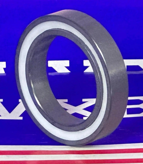 6805-2RS Full Ceramic Sealed Bearing 25x37x7 Si3N4 25mm Bore Bearing side view showing ceramic material and PTFE closure.