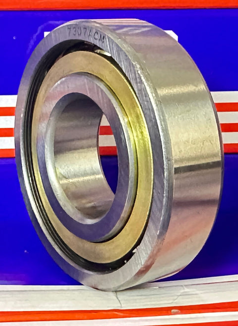 7307ACM Angular Contact bearing Bronze Cage 35x80x21