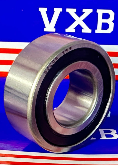 63206-2RS Ball Bearing Double Sealed ID 30mm OD 62mm Width 23.6mm