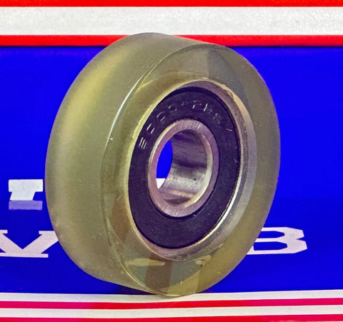 PU10X35X11-2RS Polyurethane Rubber Bearing with tire 10x35x11mm Sealed Miniature