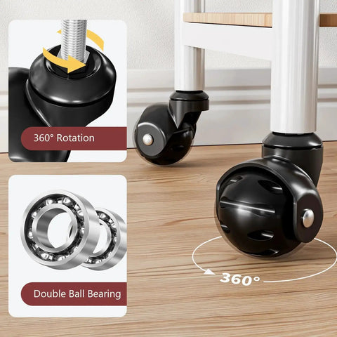 2 Inch Ball Caster Wheels With Threaded Stem Stem Diameter Three Eighths Inch And Stem Length One Inch Heavy Duty 1200 Lbs Swivel Castors Set Of Four Replacement Wheels For Furniture Cart Chair Cabinets And Coffee Table installed on chair
