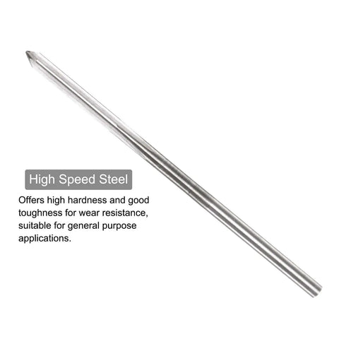 Precise 2mm H7 Chucking Reamer Drill Bit for metal and wood hole reaming, straight flute HSS tool with 2mm shank, 49mm length.