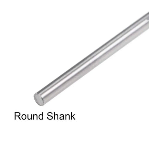 Side view of round shank on 2mm Chucking Reamer Tungsten Carbide Lathe Tool with H7 Precision, 4 Straight Flutes for metalworking.