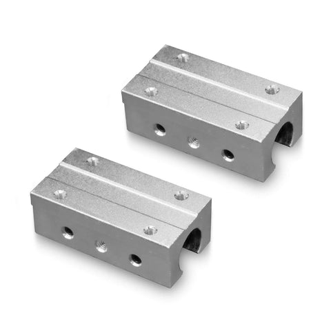 ✝️ 2pcs SBR12 LUU Aluminum Block 20mm Linear Motion Ball Bearing Slide Block Match for SBR12 LUU 20mm Linear Guide Rail