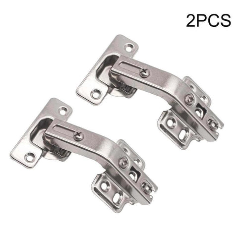 ✝️ 2-Pack 2PCS Cabinet Hinges, Pocket Door Hardware Gate Hinges Easy Install Home Cupboard Folded Kitchen Cabinet 135 Degree, Full Overlay Face Frame Concealed Corner Cabinet Hardware 135° Stainless Steel
