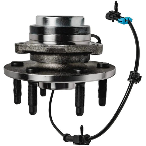 2WD Front Wheel Bearing Hub Assembly 6 Lug With ABS For Silverado 1500 Sierra 1500, showing hub and ABS sensor cable