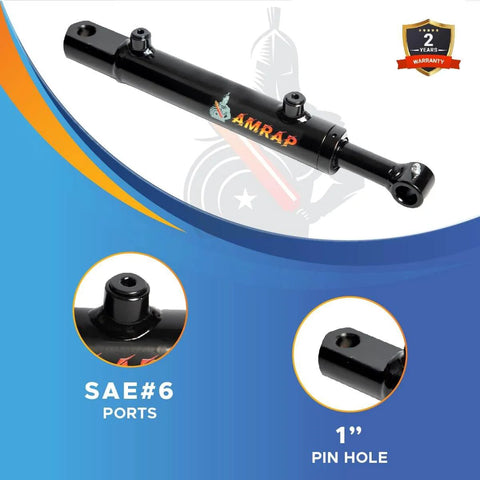 ✝️ 2x14 Hydraulic Cylinder - 2 Inch Bore, 14 Inch Stroke Double Acting Hydraulic Cylinder Welded Tang Universal Replacement Cylinder