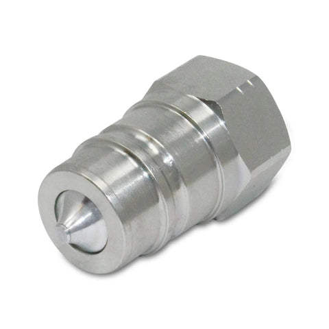 Hydraulic quick-connect coupler, 3/4 in NPT thread, metal body