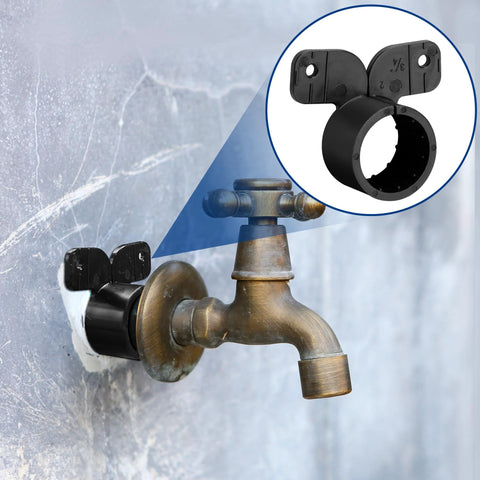 Nkiy Quen 52-pack 3/4 in butterfly-style pipe clamps, black, for PEX, copper, CPVC pipes.