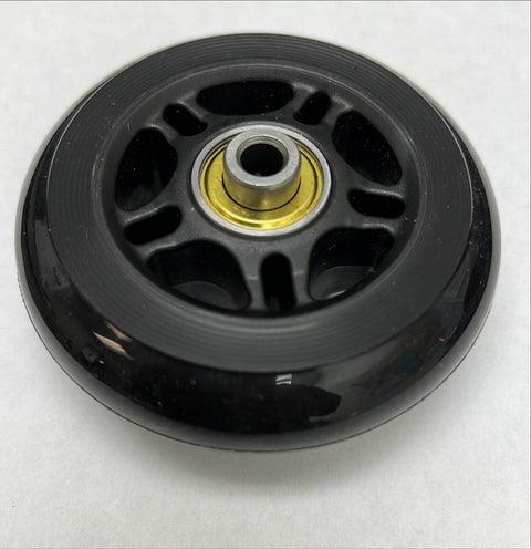 3" Rubber Wheel - 1/4" Bore Extended Ball Bearing