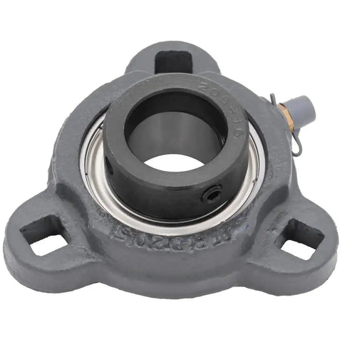 3 Bolt Flange-Mount Ball Bearing Unit With Insert Bearing SA205-16 In Cast Iron Housing TRD205, front view