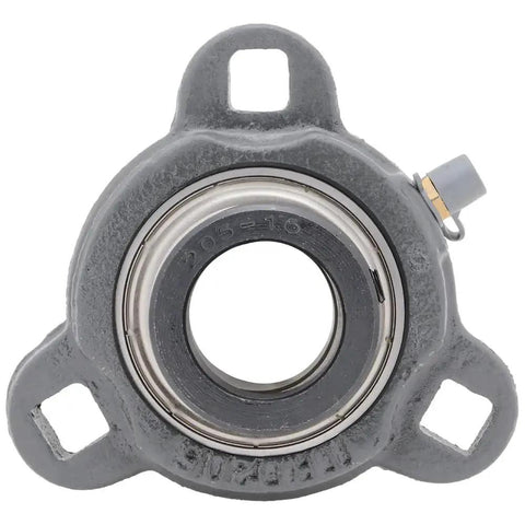 Front view of 3 Bolt Flange-Mount Ball Bearing Unit With Insert Bearing SA205-16 in Cast Iron Housing TRD205 for heavy machinery