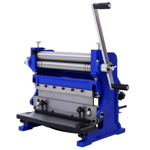 3-In-1 12 Inch Sheet Metal Machine With Shear Press Brake And Slip Roll, solid construction for efficient space saving in workshops
